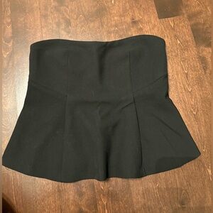 Zara peplum bustier tube top